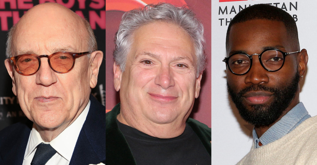 Playwrights Mart Crowley, Harvey Fierstein, and Tarell Alvin McCraney.