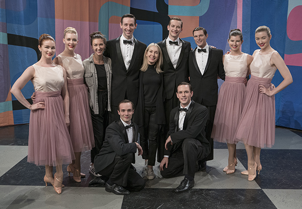 The Maisel dancers with choreographer Marguerite Derricks.