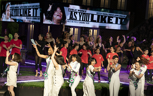 The cast of the Public&#39;s Women of the Public gala.