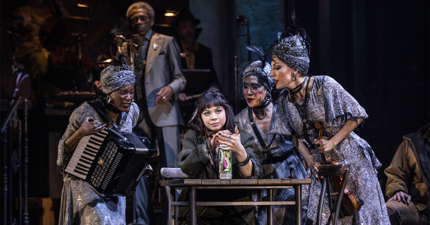A scene from the Broadway production of Hadestown.