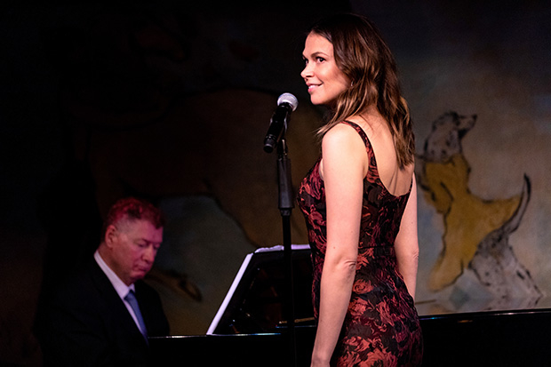 Sutton Foster at Café Carlyle with musical director Michael Rafter at the piano.
