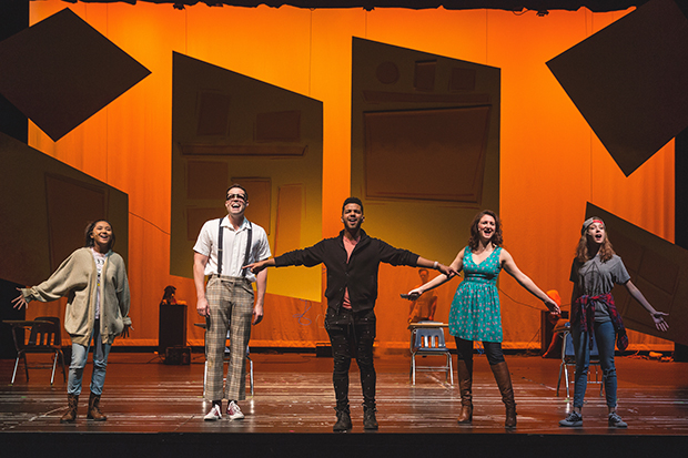 Kristin Paradero, Joe Saunders, Cesar de la Rosa, Danielle Irigoyen, and Esmeralda Nazario appeared in a previous production of Flying Lessons, one of the shows selected for full production in the 2019 New York Musical Festival.