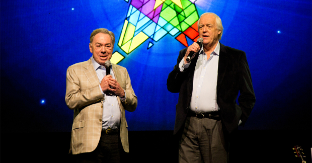 Andrew Lloyd Webber and Tim Rice, writers of Joseph and the Amazing Technicolor Dreamcoat.