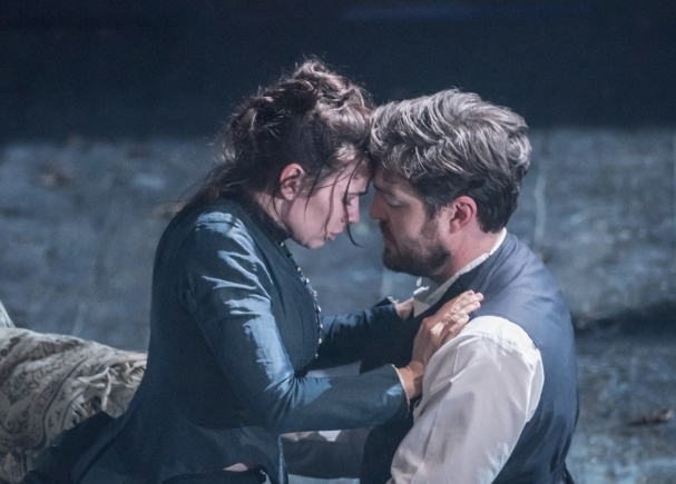 Hayley Atwell and Tom Burke star in Henrik Ibsen&#39;s Rosmersholm, adapted by Duncan Macmillan and directed by Ian Rickson, at the Duke of York&#39;s Theatre in London.