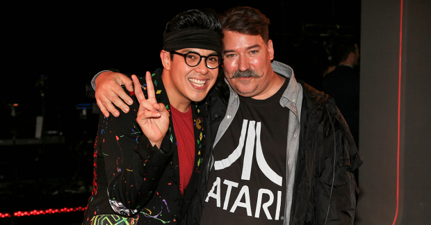 George Salazar and Be More Chill costume designer Bobby Tilley.
