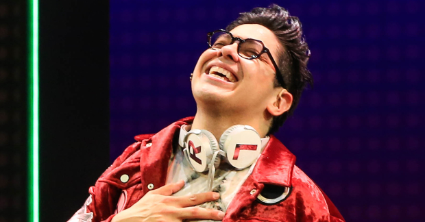 George Salazar during the opening night curtain call of Be More Chill.