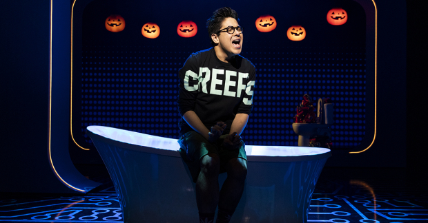George Salazar as Michael Mell in Be More Chill on Broadway.