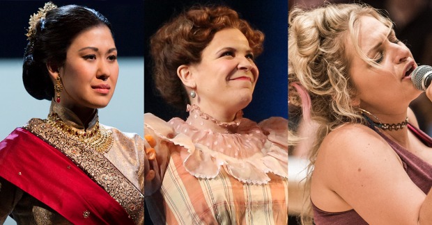 Ruthie Ann Miles in The King and I; Lindsay Mendez in Carousel; and Ali Stroker in Oklahoma!