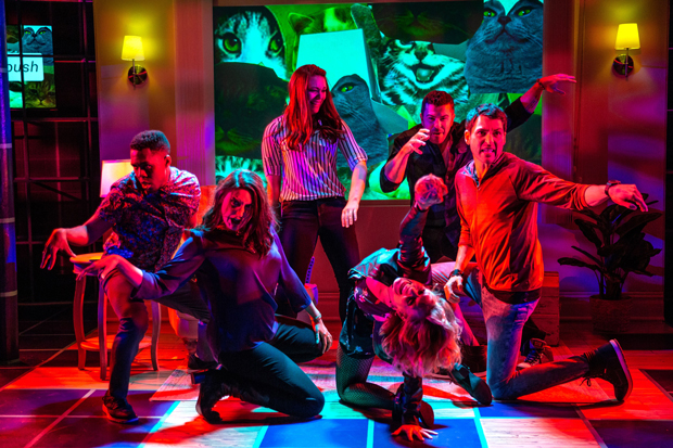 Kaitlyn Black and the cast of #DateMe: An OkCupid Experiment at the Westside Theatre.