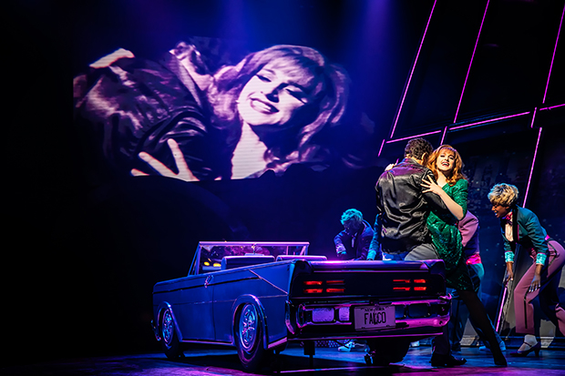 Bradley Dean plays Falco, and Lena Hall plays Sloane Bat Out Of Hell — The Musical. 