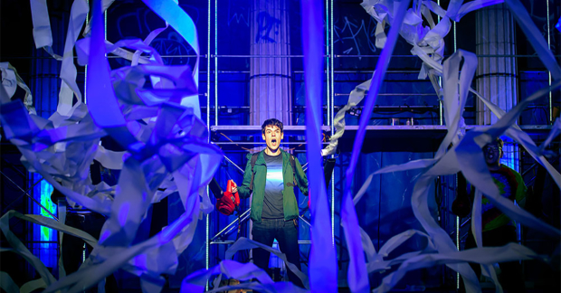 Chris McCarrell as Percy Jackson in the national tour of The Lightning Thief.