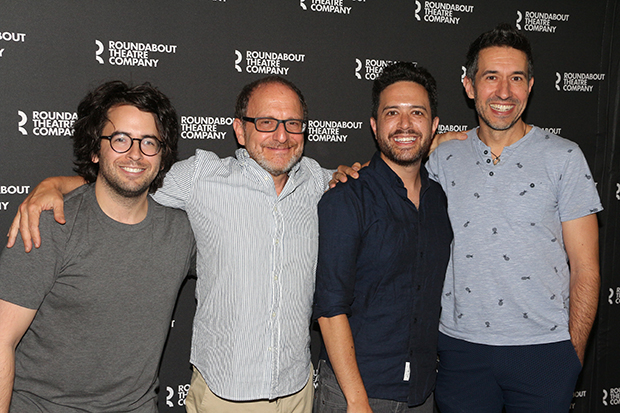 Book writer Michael Mitnick, director Lonny Price, composer-lyricist Adam Gwon, and choreographer Josh Rhodes.