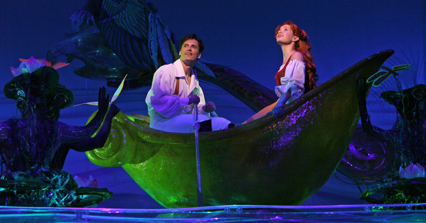 Sean Palmer and Sierra Boggess in The Little Mermaid.