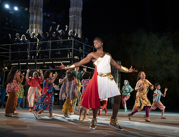 Jelani Alladin and the company of Hercules.