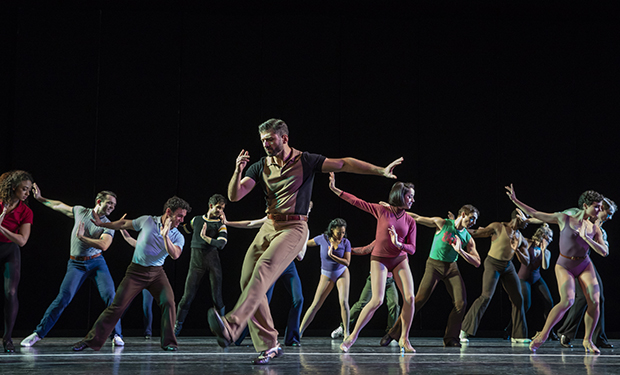 Tony Yazbeck (center) played Zach in the 2018 City Center revival of A Chorus Line.