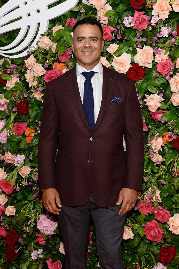 Christopher Jackson at the American Theatre Wing gala.