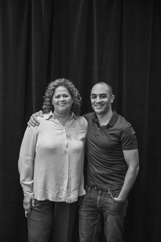 Playwright Anna Deavere Smith and director Saheem Ali.