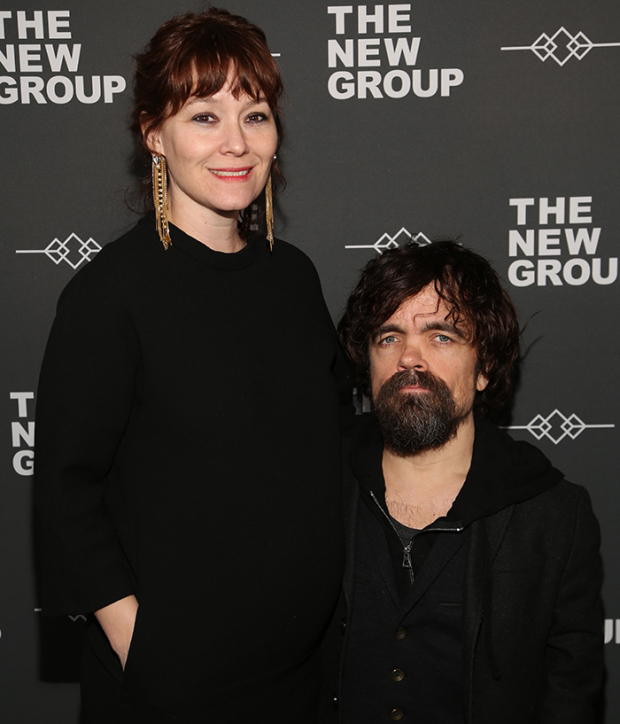 Cyrano adapter and director Erica Schmidt with husband and Cyrano star Peter Dinklage. 