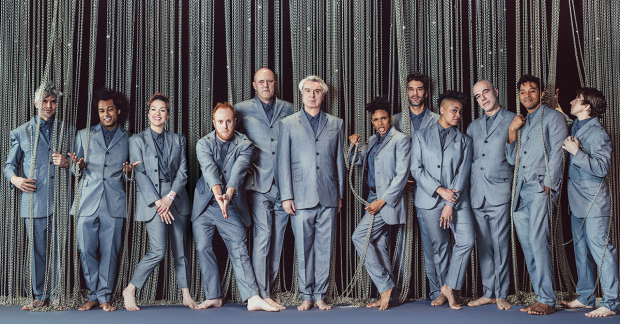 David Byrne (center) and the cast of American Utopia.
