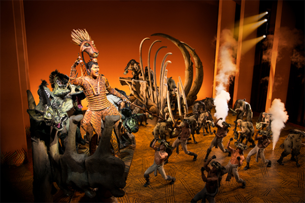 Stephen Carlile plays Scar in The Lion King on Broadway.