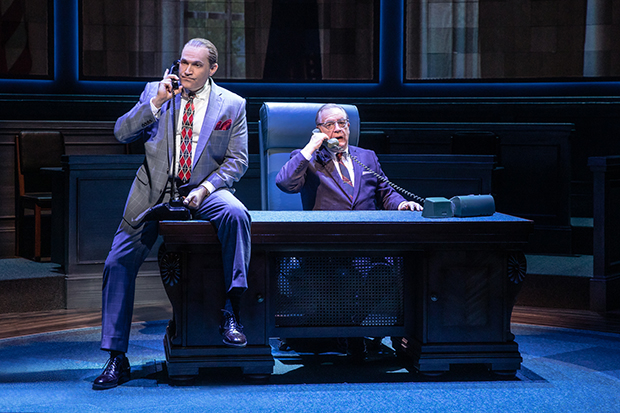 Marc Kudisch plays Richard Daley, and Brian Cox plays Lyndon Johnson in The Great Society.