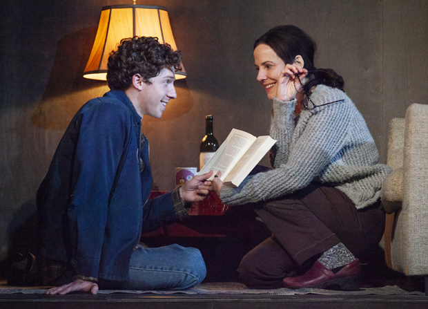 Will Hochman and Mary-Louise Parker in the 2018 Williamstown Theatre Festival world premiere of The Sound Inside. 