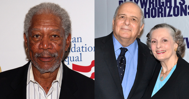 &#39;&quot;Driving Miss Daisy&#39;&#39; collaborators Morgan Freeman, Alfred Uhry, and Dana Ivey.