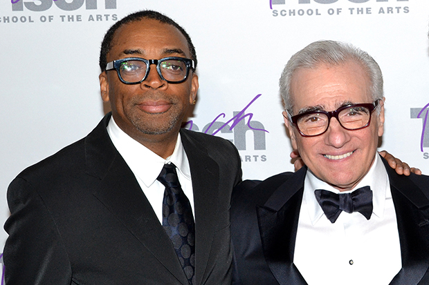 Directors Spike Lee and Martin Scorsese appear at a 2012 event for NYU&#39;s Tisch School of the Arts.