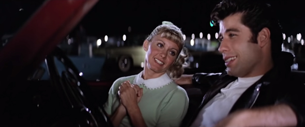 Olivia Newton-John and John Travolta in the 1978 film Grease.