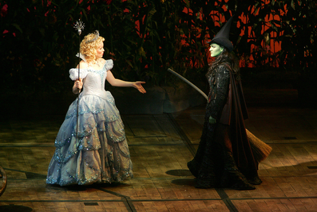 Megan Hilty and Shoshana Bean in the Broadway cast of Wicked in 2005.