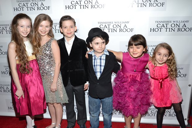 Laurel Griggs (far right) made her acting debut as Polly in the 2013 Broadway production of Cat on a Hot Tin Roof.