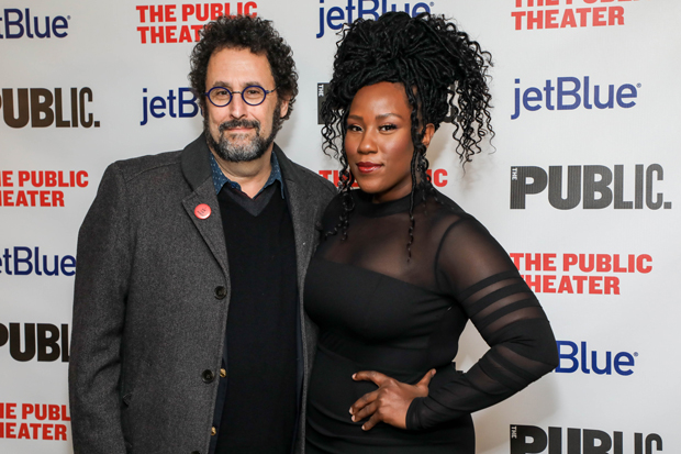 A Bright Room Called Day playwright Tony Kushner with Crystal Lucas-Perry, who plays Zillah in the Public Theater&#39;s new revival.