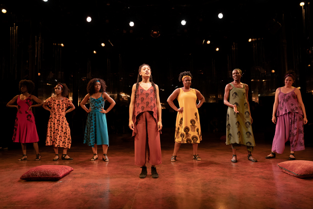 The cast of the Public Theater&#39;s revival of For Colored GIrls Who Have Considered Suicide / When the Rainbow Is Enuf.