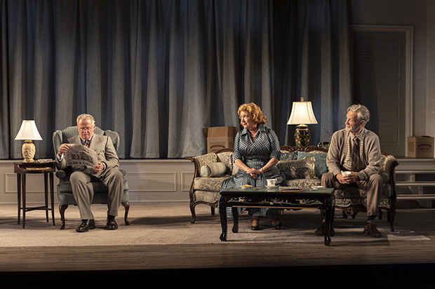 Aidan Quinn, Kristine Nielsen, and Stephen Payne star in the off-Broadway revival of Horton Foote&#39;s The Young Man From Atlanta, directed by Michael Wilson, at Signature Theatre.