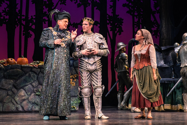 Christopher Sieber, Billy Harrigan Tighe, and Ashley Blanchet star in Cinderella, running through December 29 at Paper Mill Playhouse.