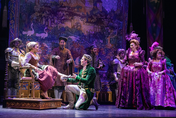 Cinderella, directed by Mark S. Hoebee, runs through December 29 at Paper Mill Playhouse.