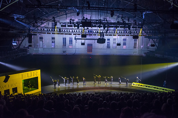 A scene from Richard Jones&#39;s staging of The Hairy Ape at Park Avenue Armory.