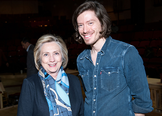 Hillary Clinton and Patrick Vaill.