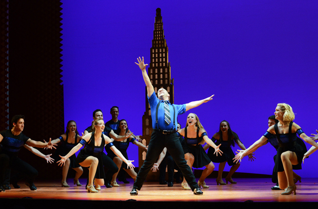 A scene from the 2015 edition of the Broadway Cares/Equity Fights AIDS fundraising event now known as the Red Bucket Follies.