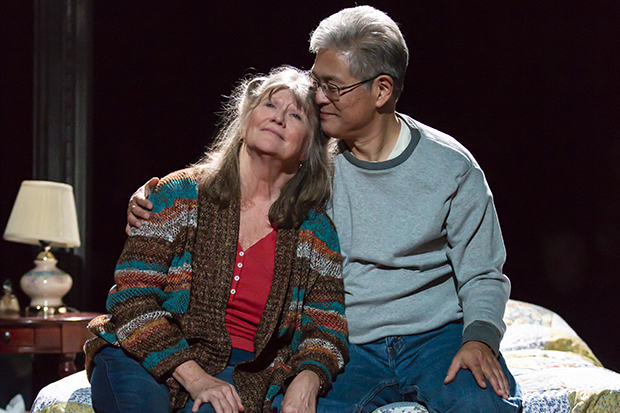Judith Ivey plays Maggie, and Ken Narasaki plays Billy in Greater Clements.