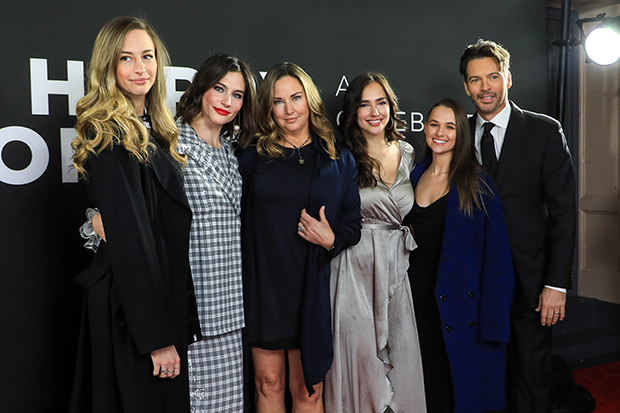 Harry Connick Jr. celebrates opening night with his family.