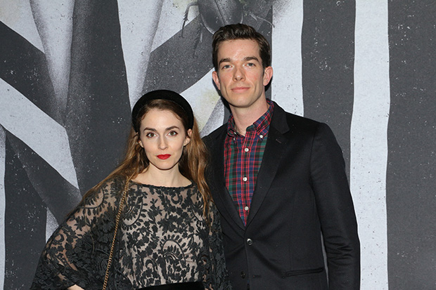 Annamarie Tendler and husband John Mulaney attend a performance of Beetlejuice in 2019.