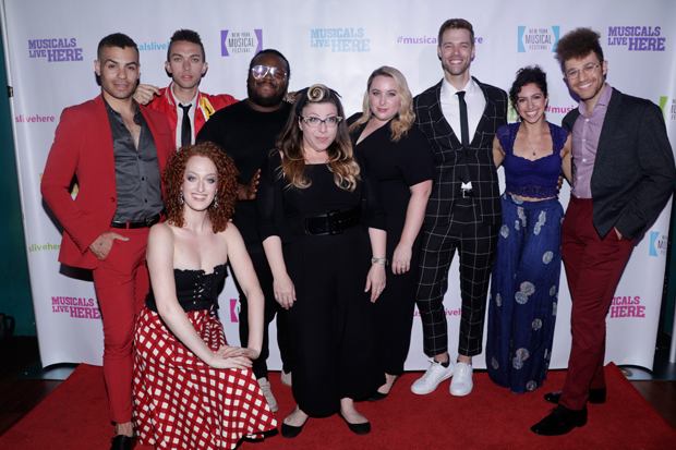 The cast of Emojiland, which premiered at the New York Musical Festival in 2018 and will be playing off-Broadway starting later this month.