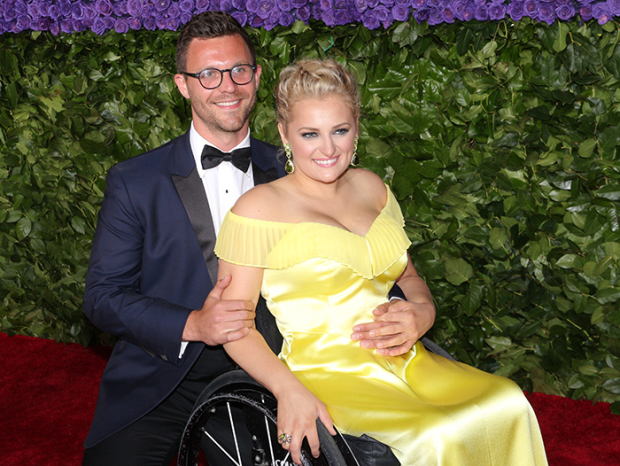 Stroker with her boyfriend David Perlow at the 2019 Tony Awards. 