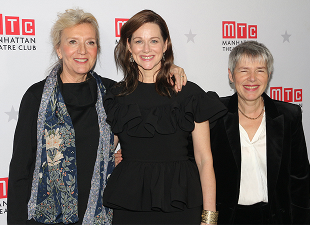Laura Linney with novelist Elizabeth Strout and playwright Rona Munro.