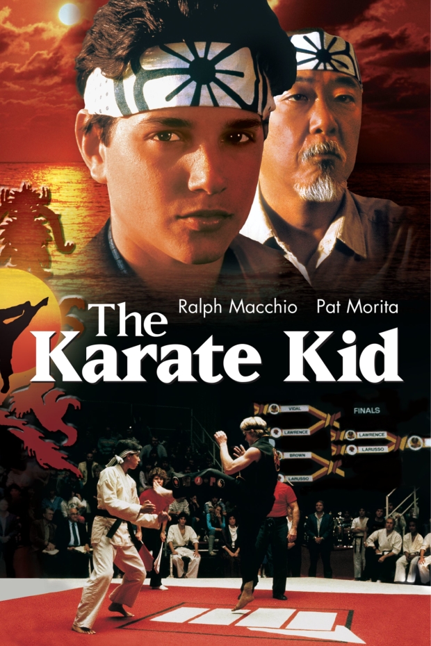 Artwork for the film version of The Karate Kid.