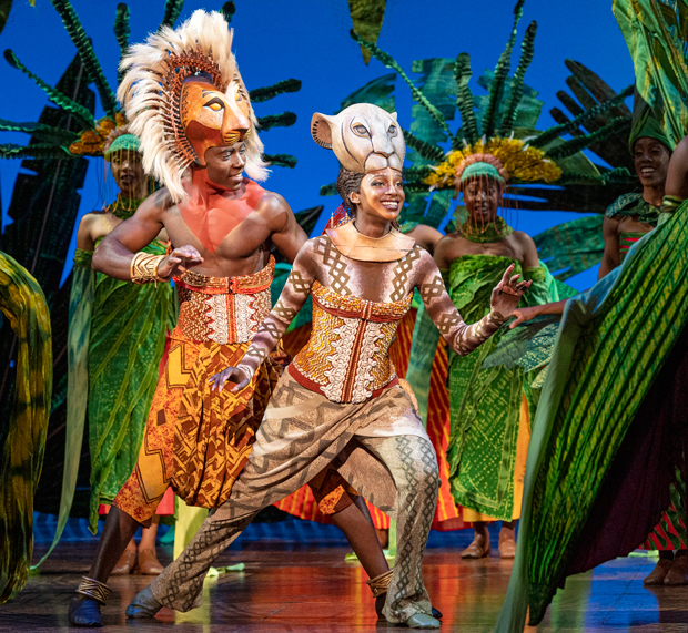 Brandon A. McCall and Kayla Cyphers star in The Lion King North American tour.