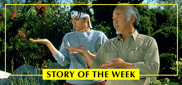 Ralph Macchio and Pat Morita starred in the 1984 film The Karate Kid.