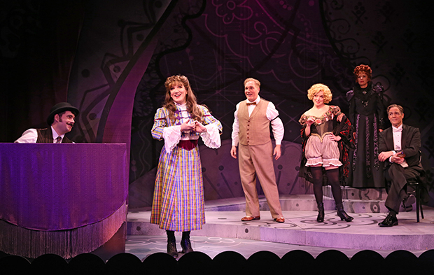 Kendal Sparks, Charles Busch, Christopher Borg, Nancy Anderson, Jennifer Van Dyck, and Howard McGillin make up the off-Broadway cast of The Confession of Lily Dare.