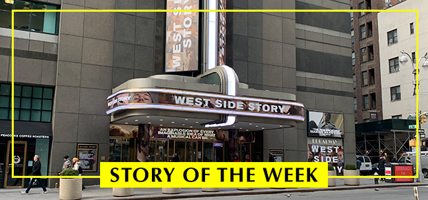 The current revival of West Side Story is in previews at the Broadway Theatre.